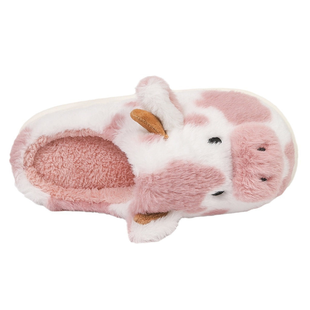 Baotou Spotted Cow Fur Slippers
