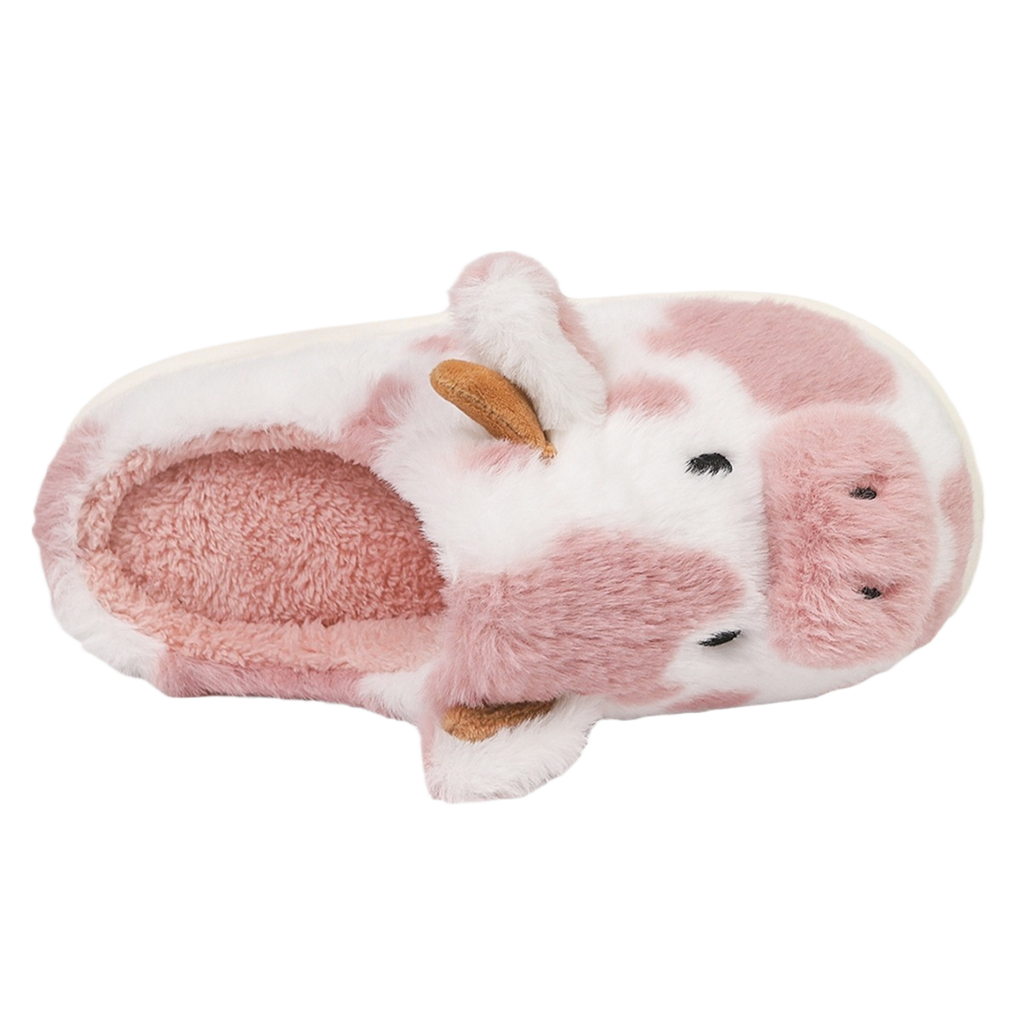 Baotou Spotted Cow Fur Slippers